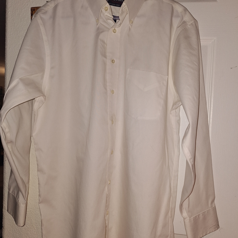 St. John's Bay Cream Men's Dress Shirt